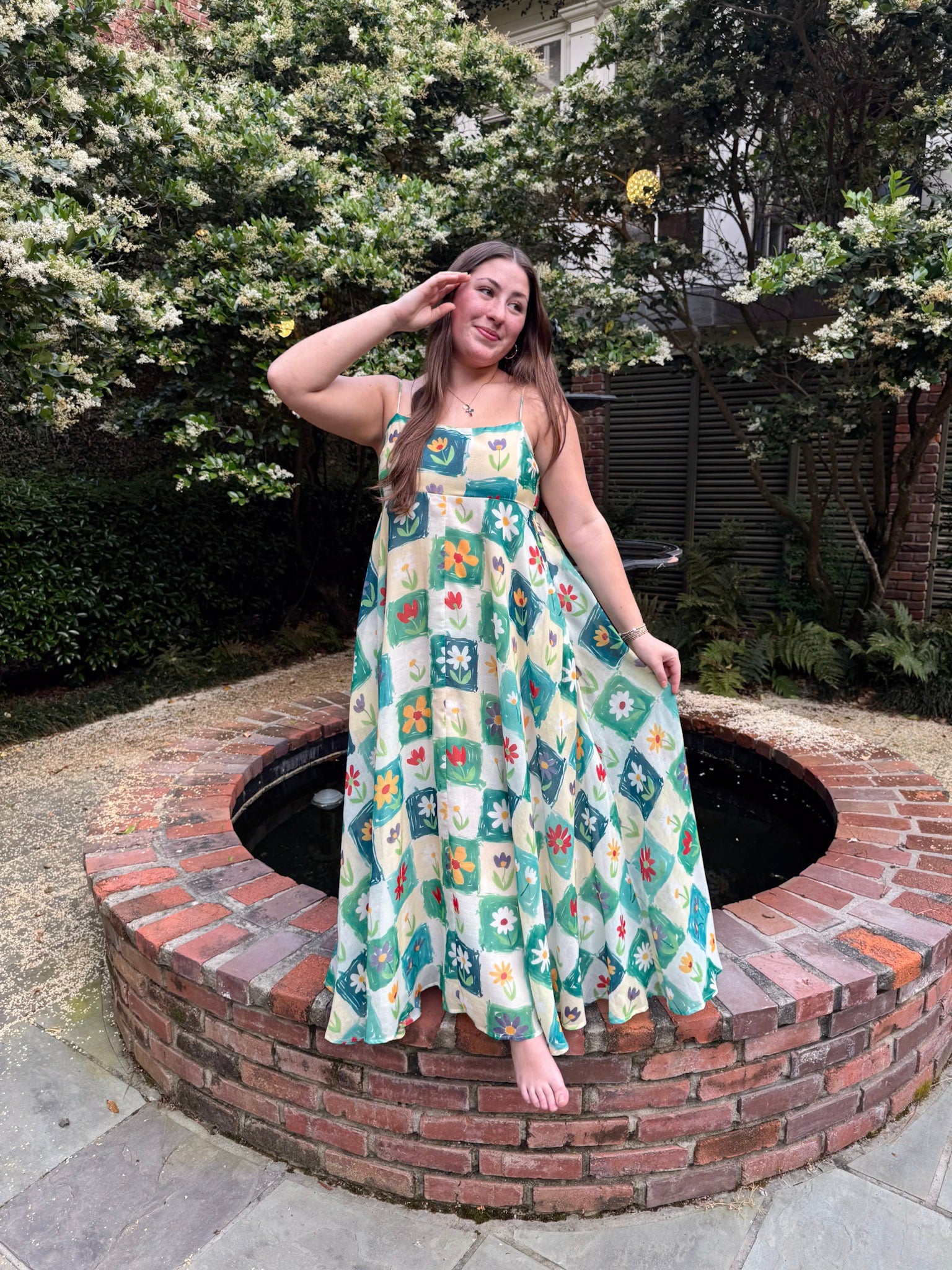 Arabella Flower Print Maxi Dress - PAPER DOLL