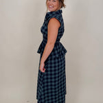 Dorothy Midi Check Dress - PAPER DOLL