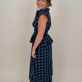Dorothy Midi Check Dress - PAPER DOLL
