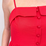 Ursula Bubble Hem Midi Dress - PAPER DOLL