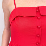 Ursula Bubble Hem Midi Dress - PAPER DOLL