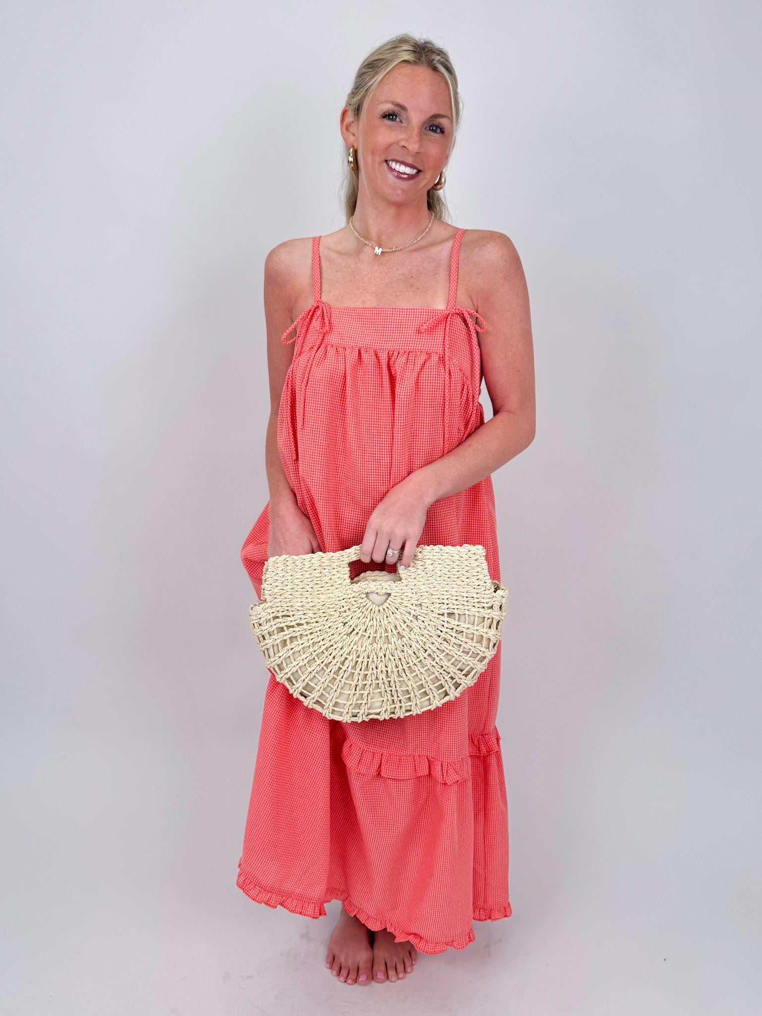 Dee Dee Gingham Midi Dress - PAPER DOLL