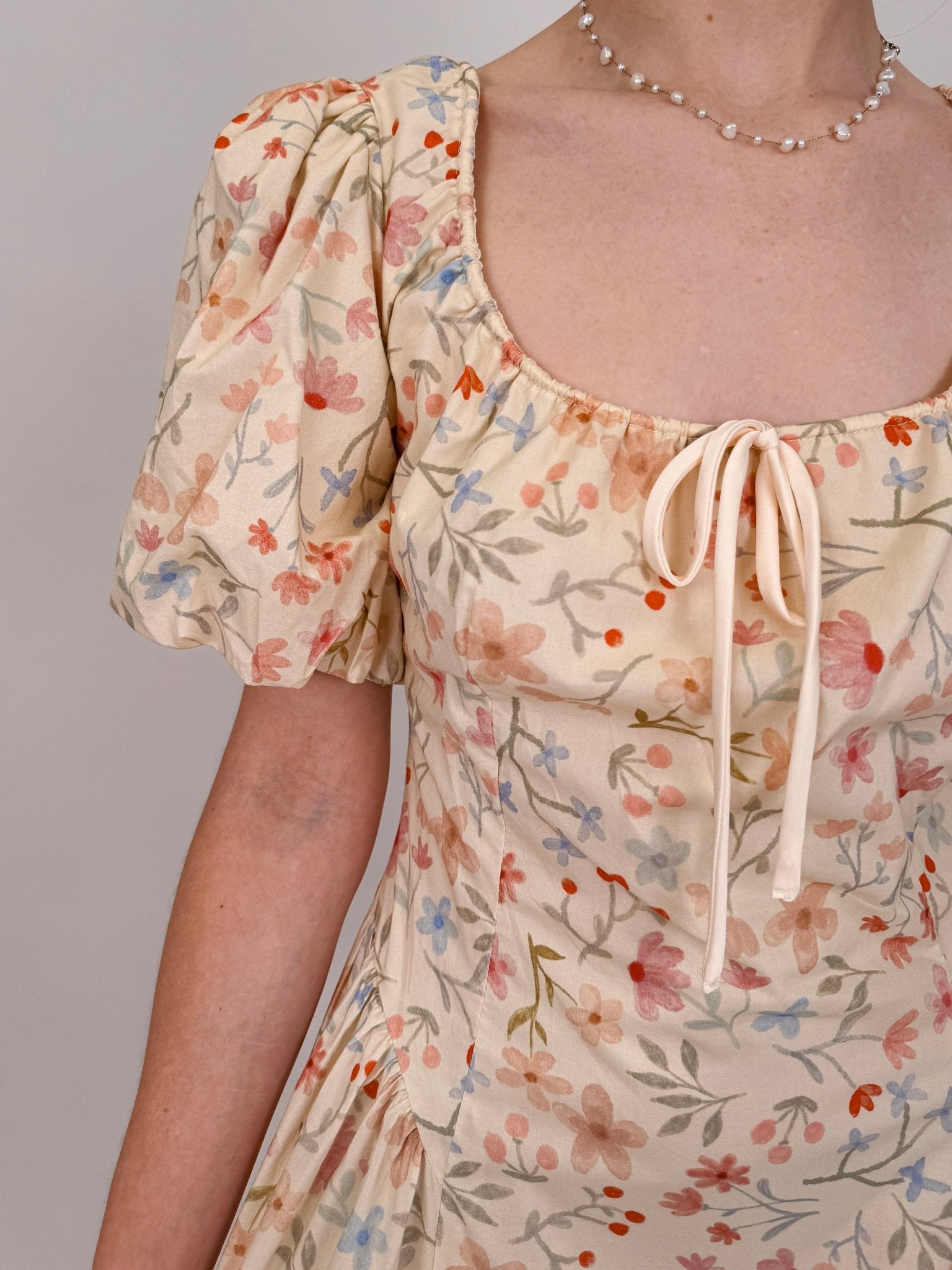 The Eleanor Floral Midi Dress - PAPER DOLL