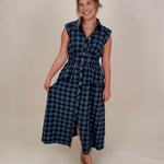 Dorothy Midi Check Dress - PAPER DOLL