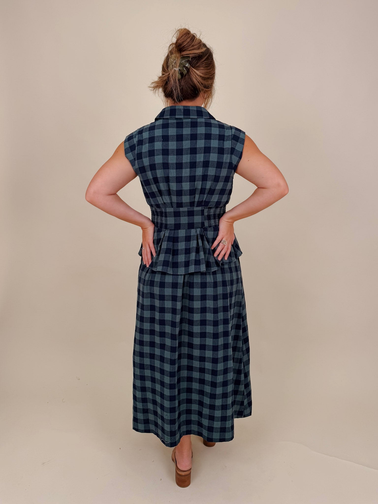 Dorothy Midi Check Dress - PAPER DOLL