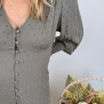 Jasmine Swiss Dot Maxi Dress - PAPER DOLL