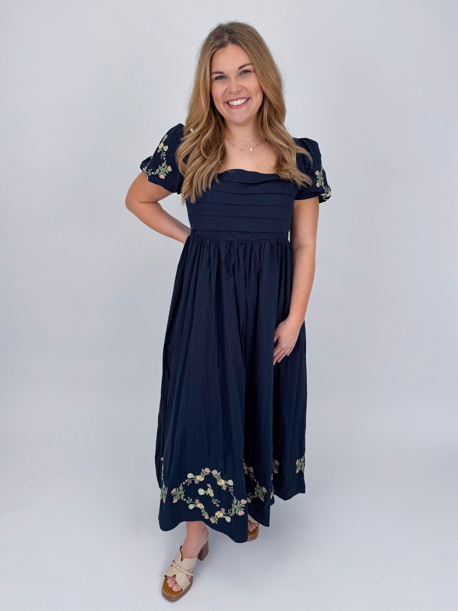 Speak Up Pleated Maxi Dress - PAPER DOLL
