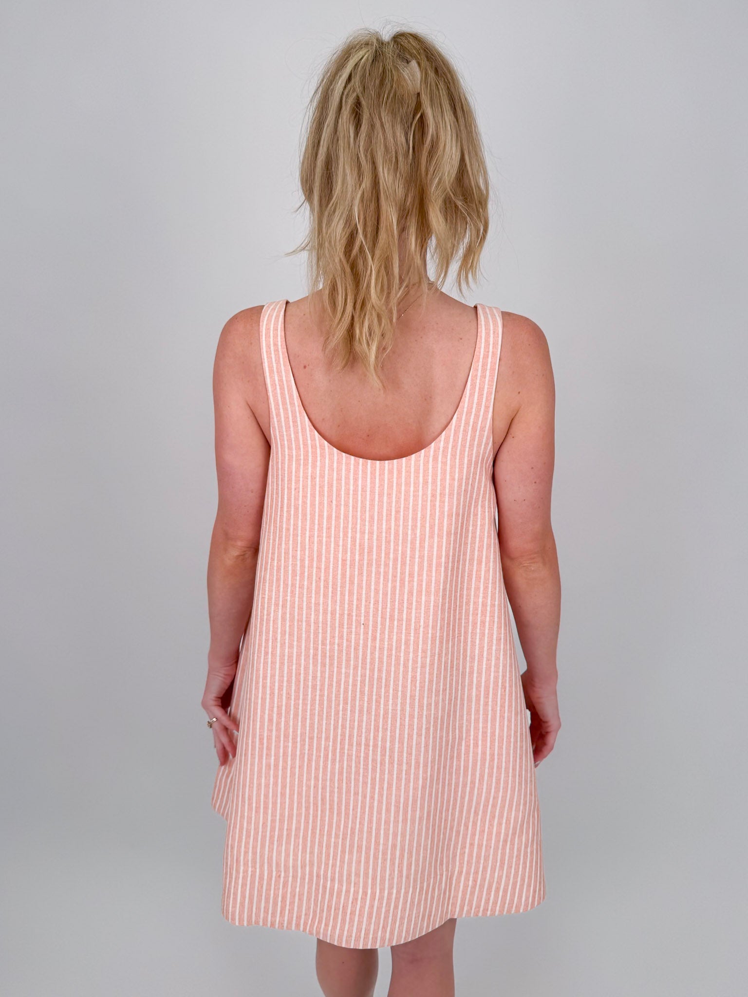 Spring Fever Striped Mini Dress - PAPER DOLL