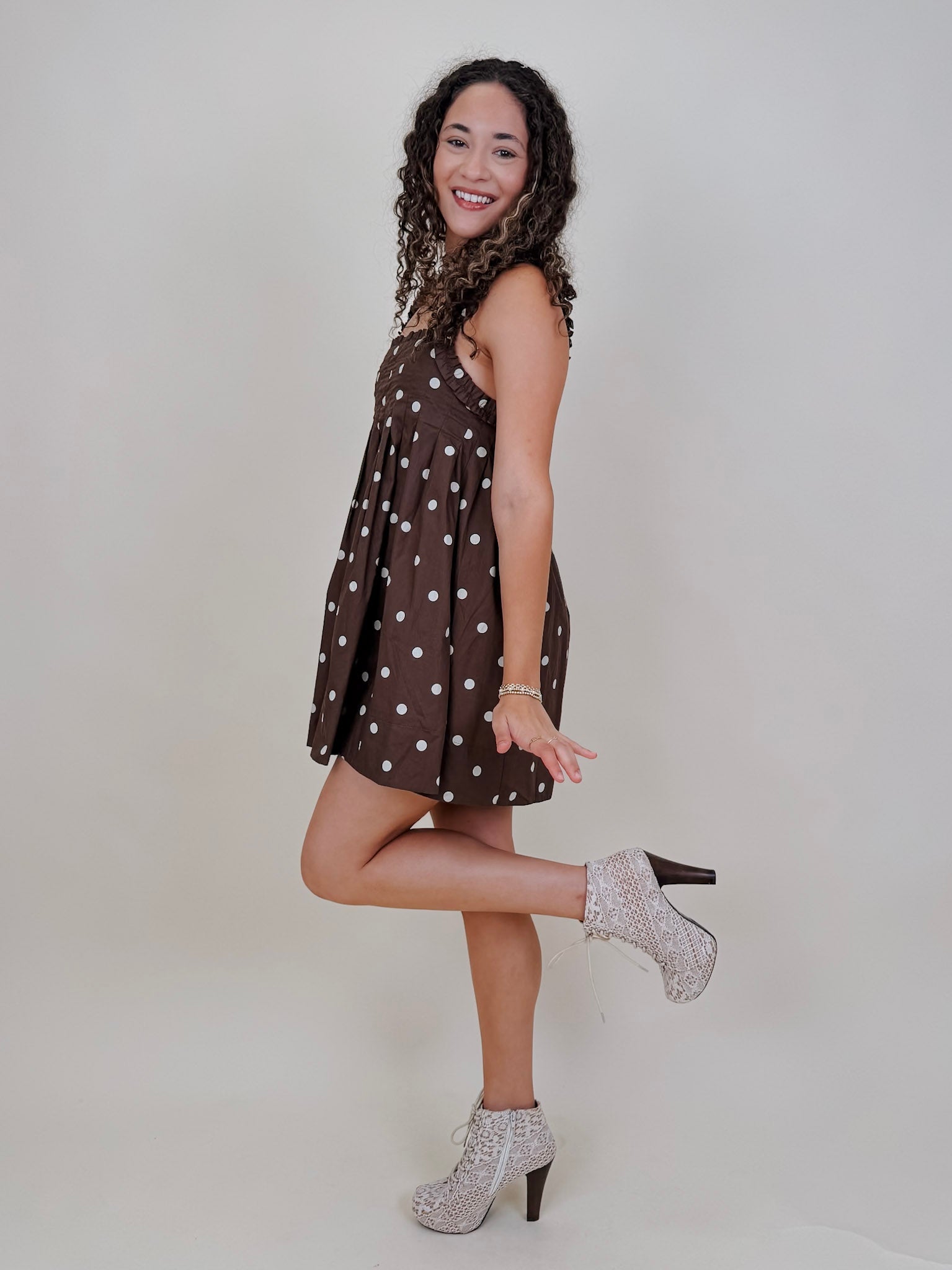 Millie Polka Dot Mini Dress - PAPER DOLL