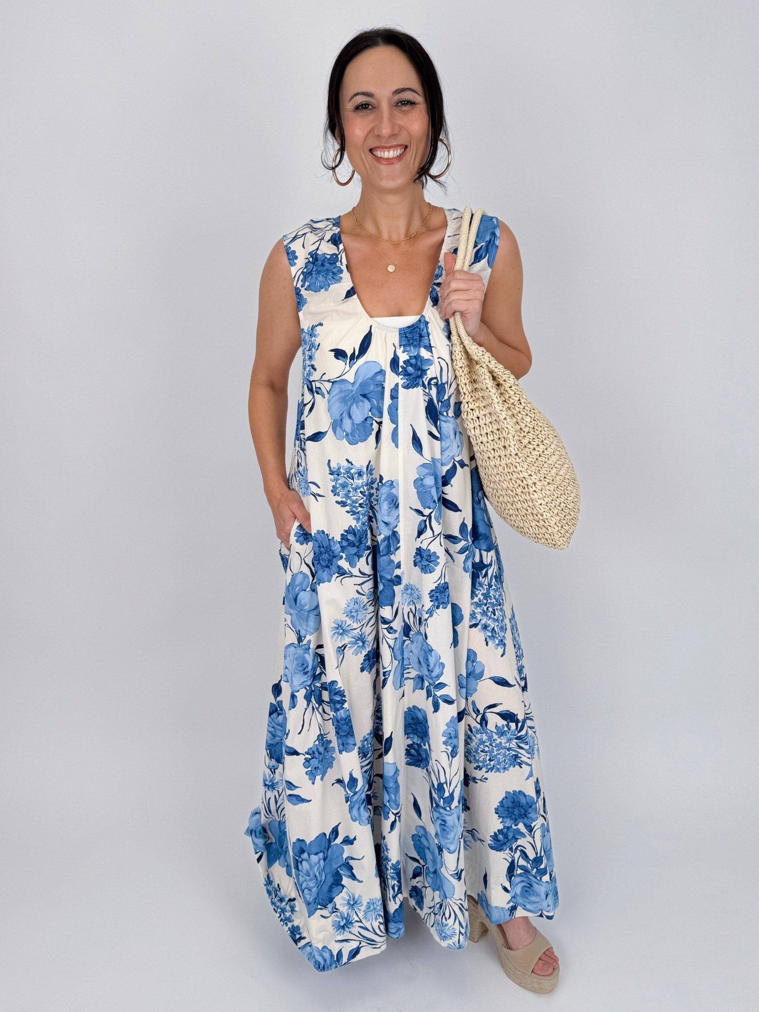 Not A Day Late Floral Maxi Dress - PAPER DOLL