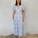 Dianna Floral & Striped Midi Dress - PAPER DOLL