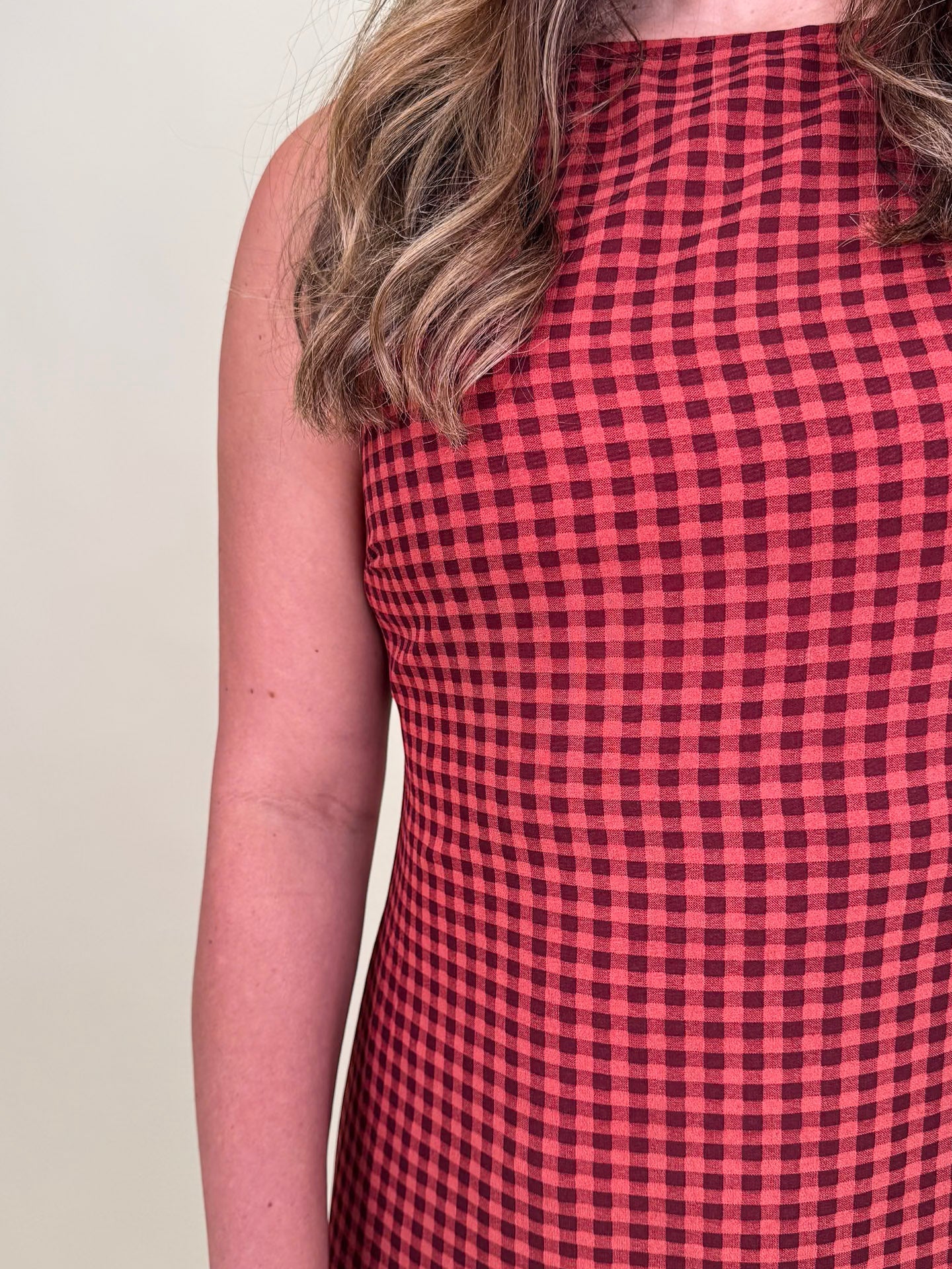 Bonnie Gingham Frill Maxi Dress - PAPER DOLL