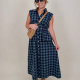 Dorothy Midi Check Dress - PAPER DOLL