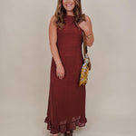 Bonnie Gingham Frill Maxi Dress - PAPER DOLL