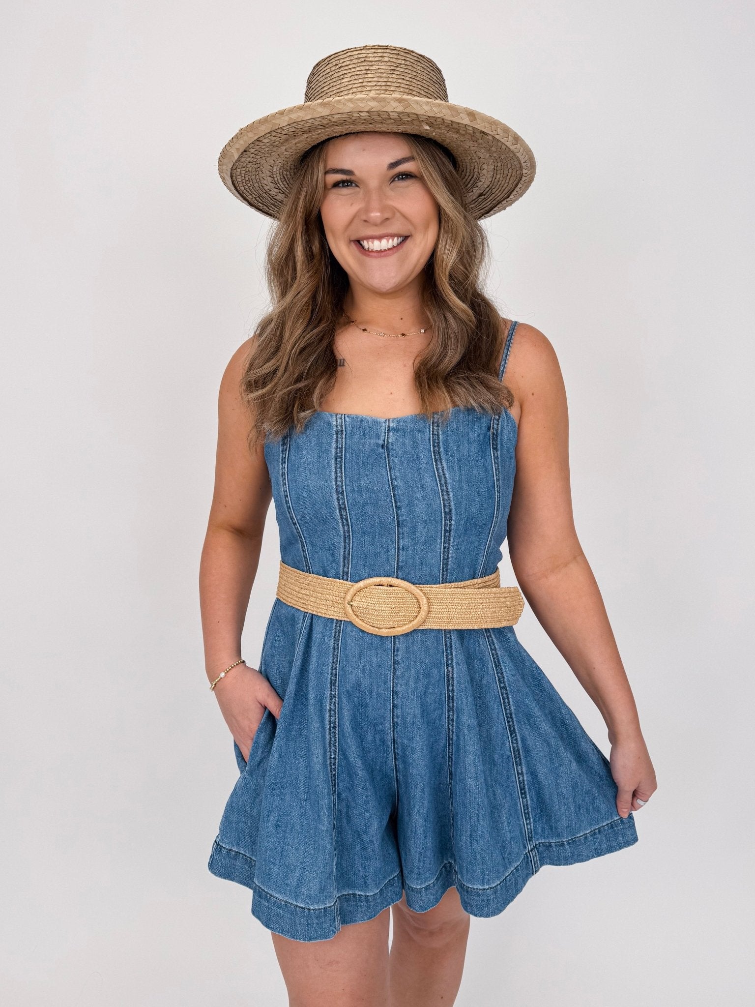 Leighton Paneled Romper - PAPER DOLL