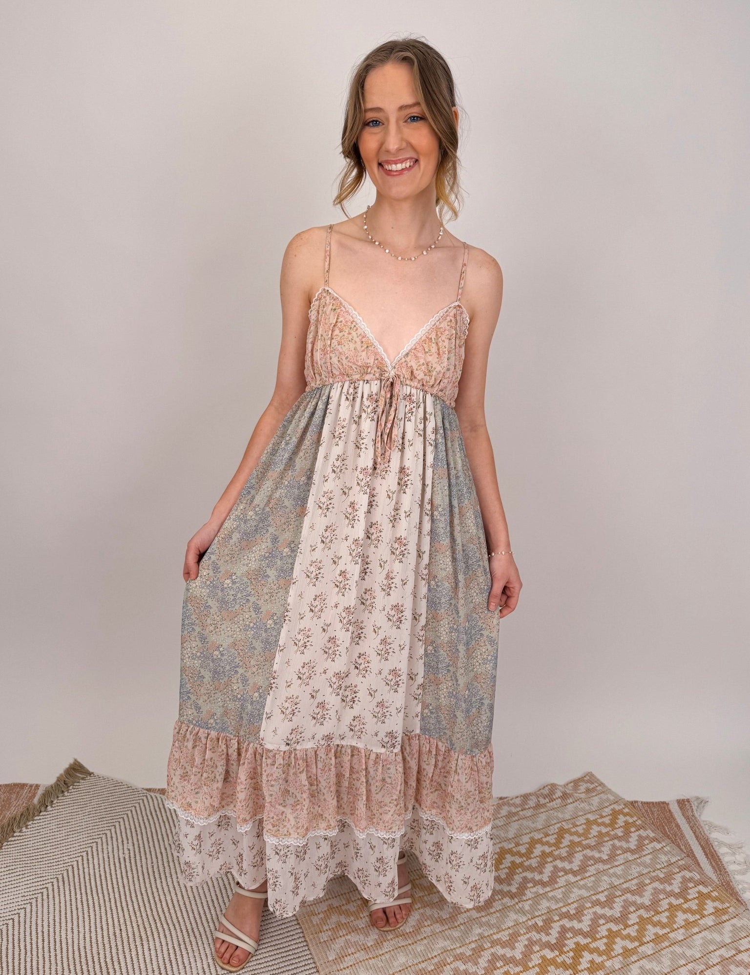 The Florence Multi Floral Dress - PAPER DOLL