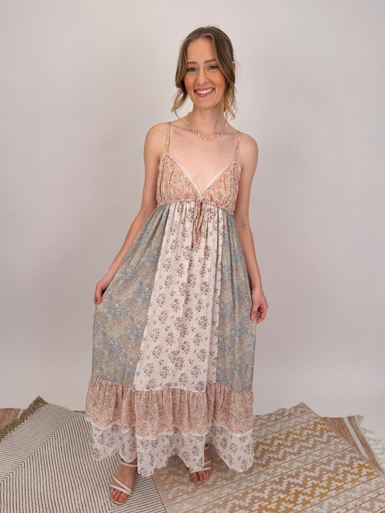 The Florence Multi Floral Dress - PAPER DOLL