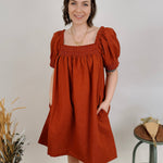 Katarina Puff Sleeve Mini Dress - PAPER DOLL