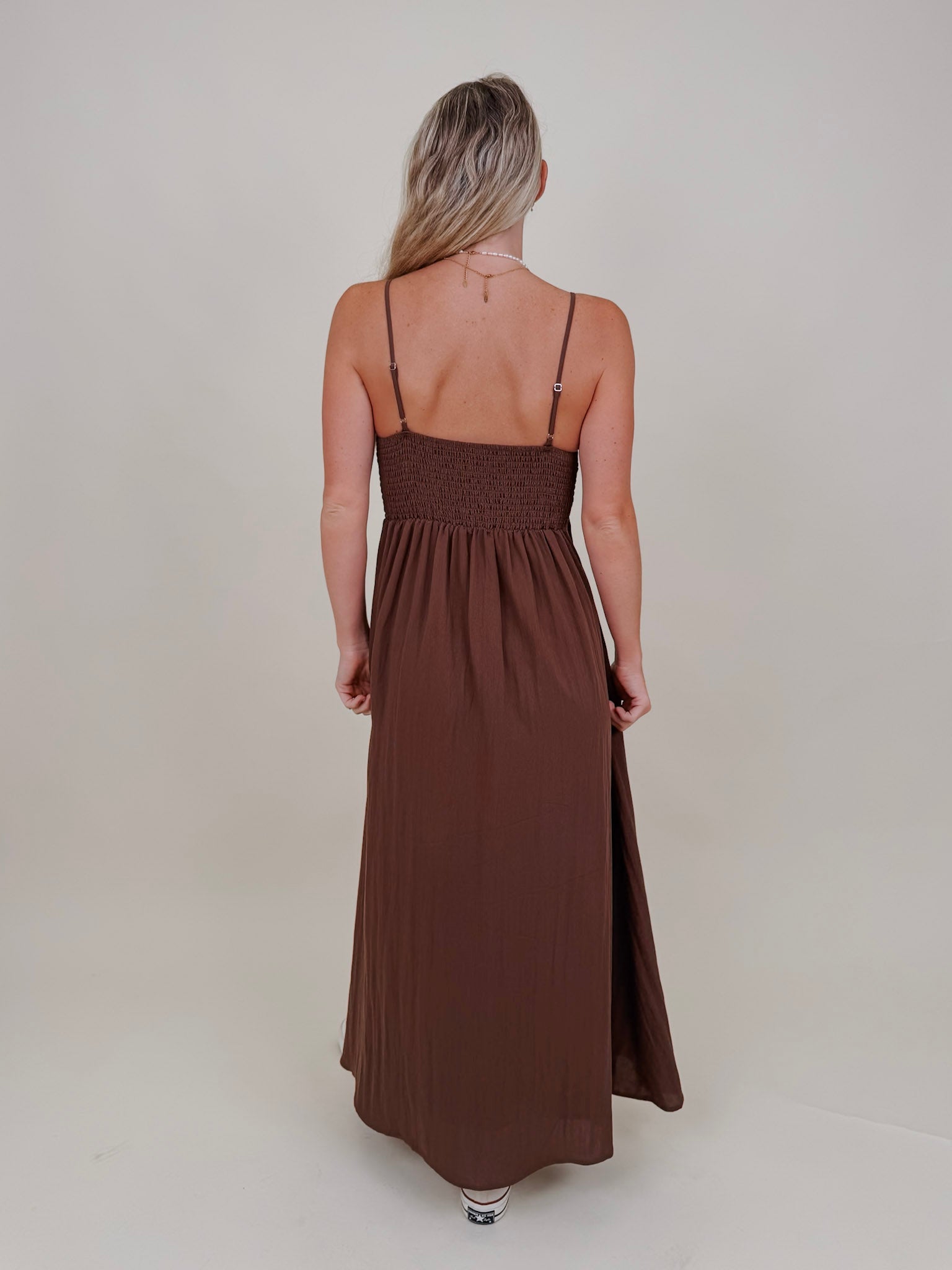 Liv Pintuck Midi Dress - PAPER DOLL