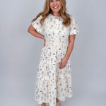 Wanda Floral Midi Dress - PAPER DOLL