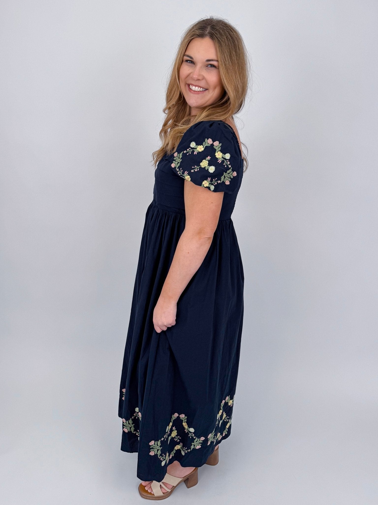 Speak Up Pleated Maxi Dress - PAPER DOLL