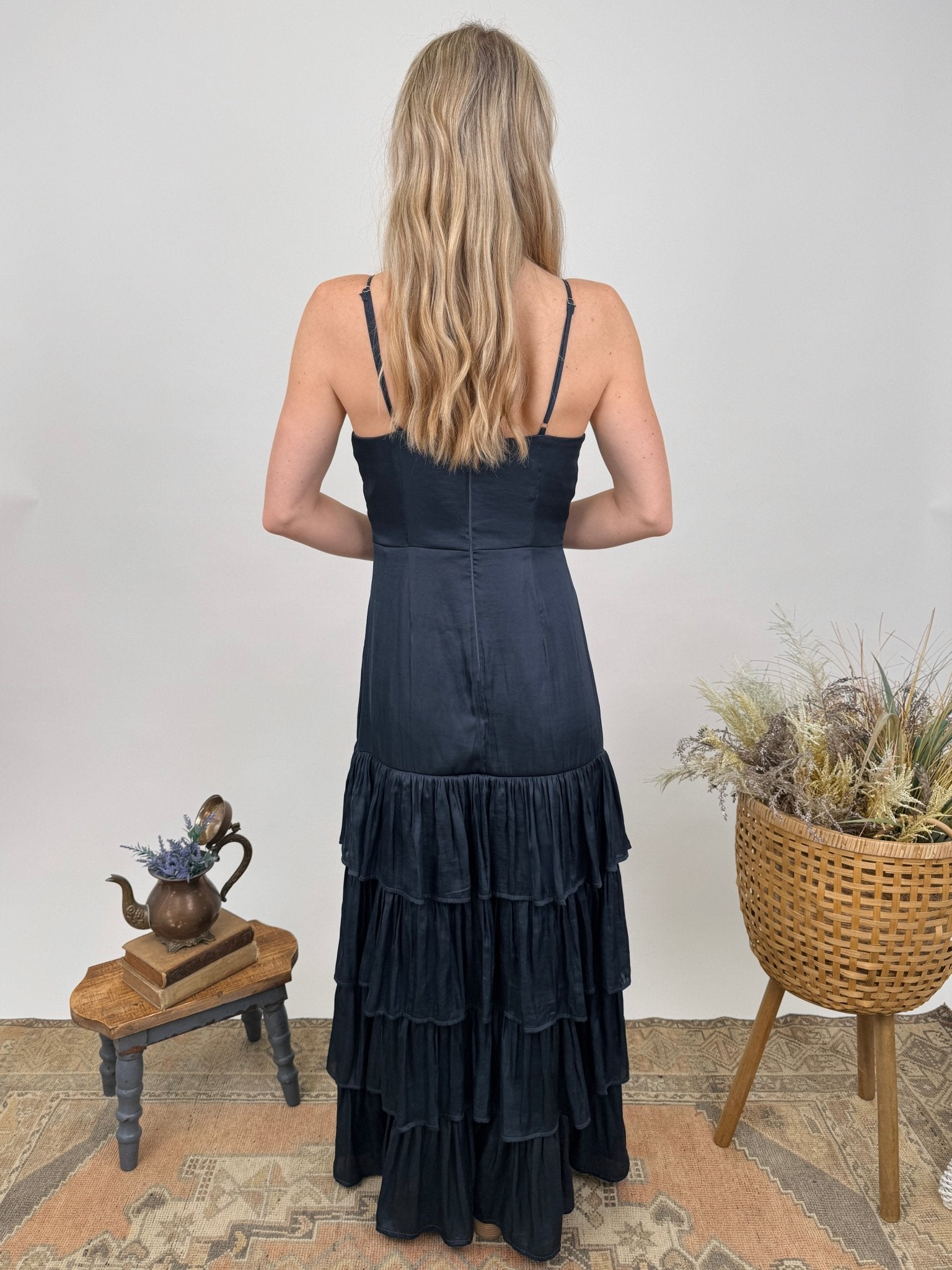 In Hindsight Ruffle Maxi Dress - PAPER DOLL
