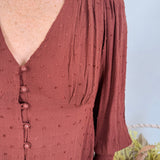 Jasmine Swiss Dot Maxi Dress - PAPER DOLL