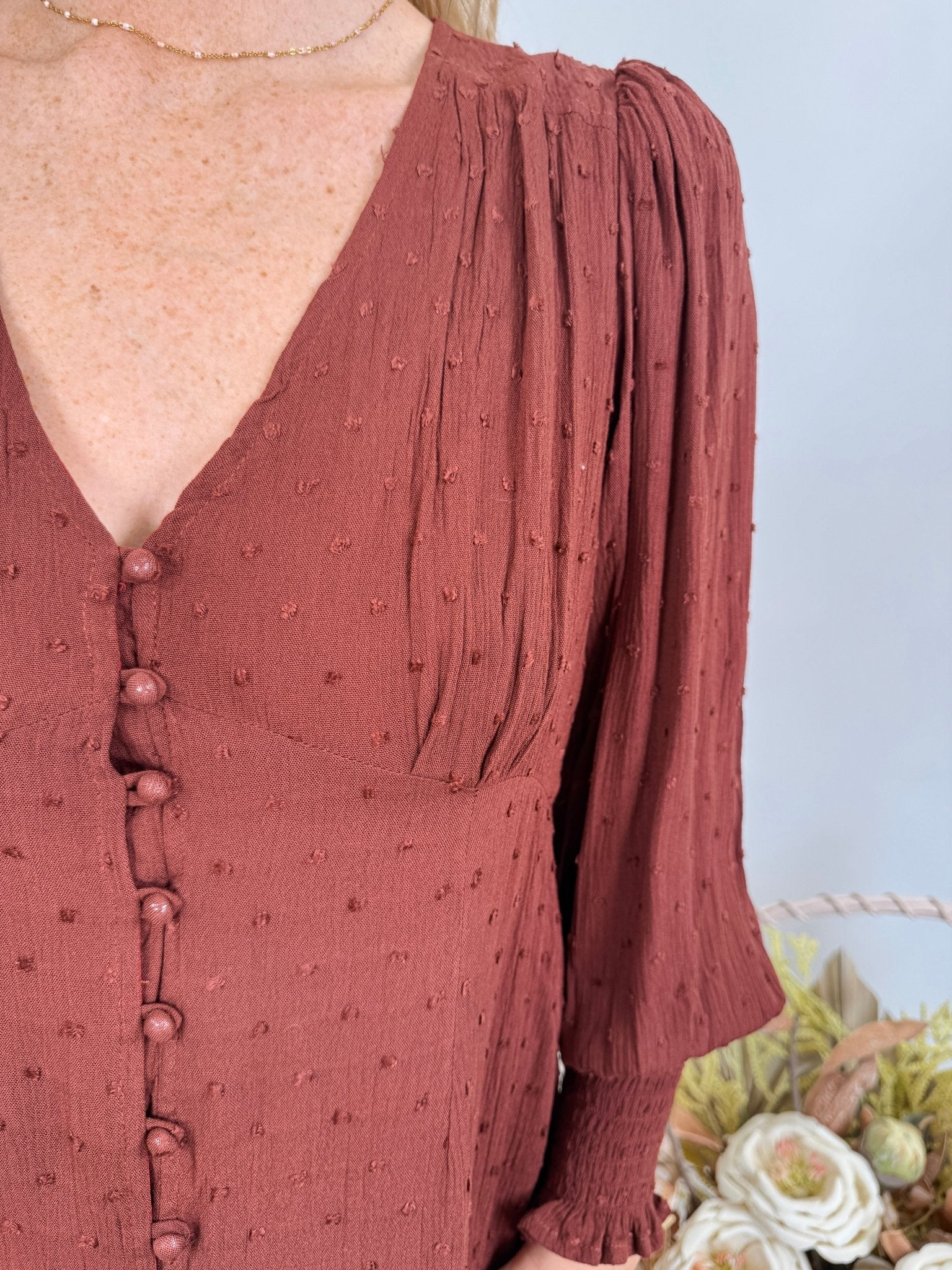 Jasmine Swiss Dot Maxi Dress - PAPER DOLL