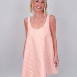 Spring Fever Striped Mini Dress - PAPER DOLL