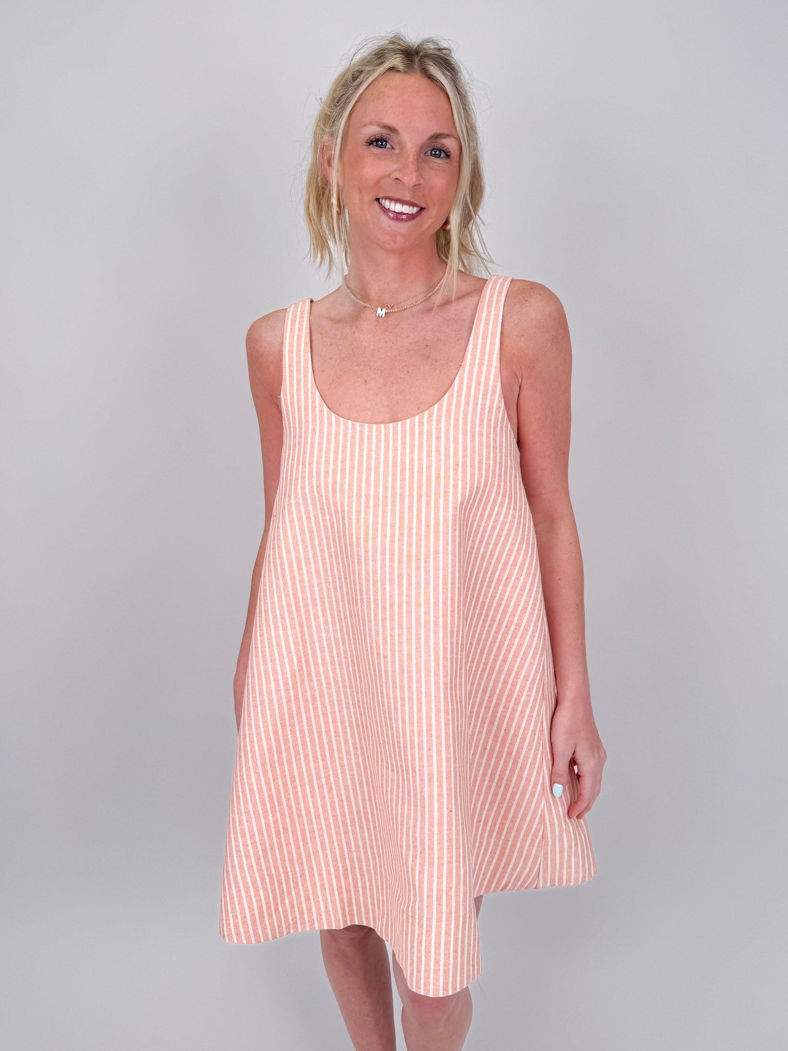 Spring Fever Striped Mini Dress - PAPER DOLL