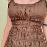 Sadie Smocked Midi Dress - PAPER DOLL