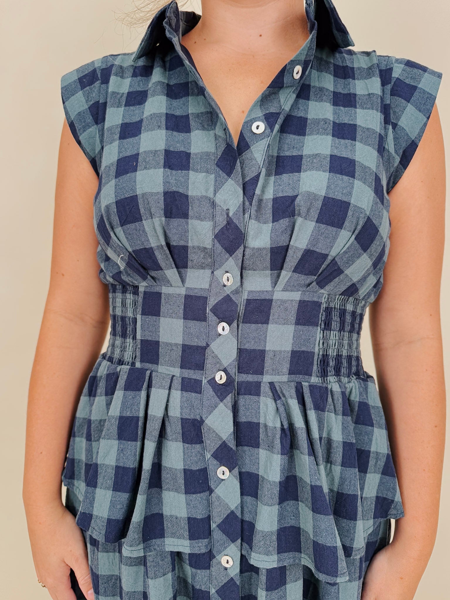 Dorothy Midi Check Dress - PAPER DOLL