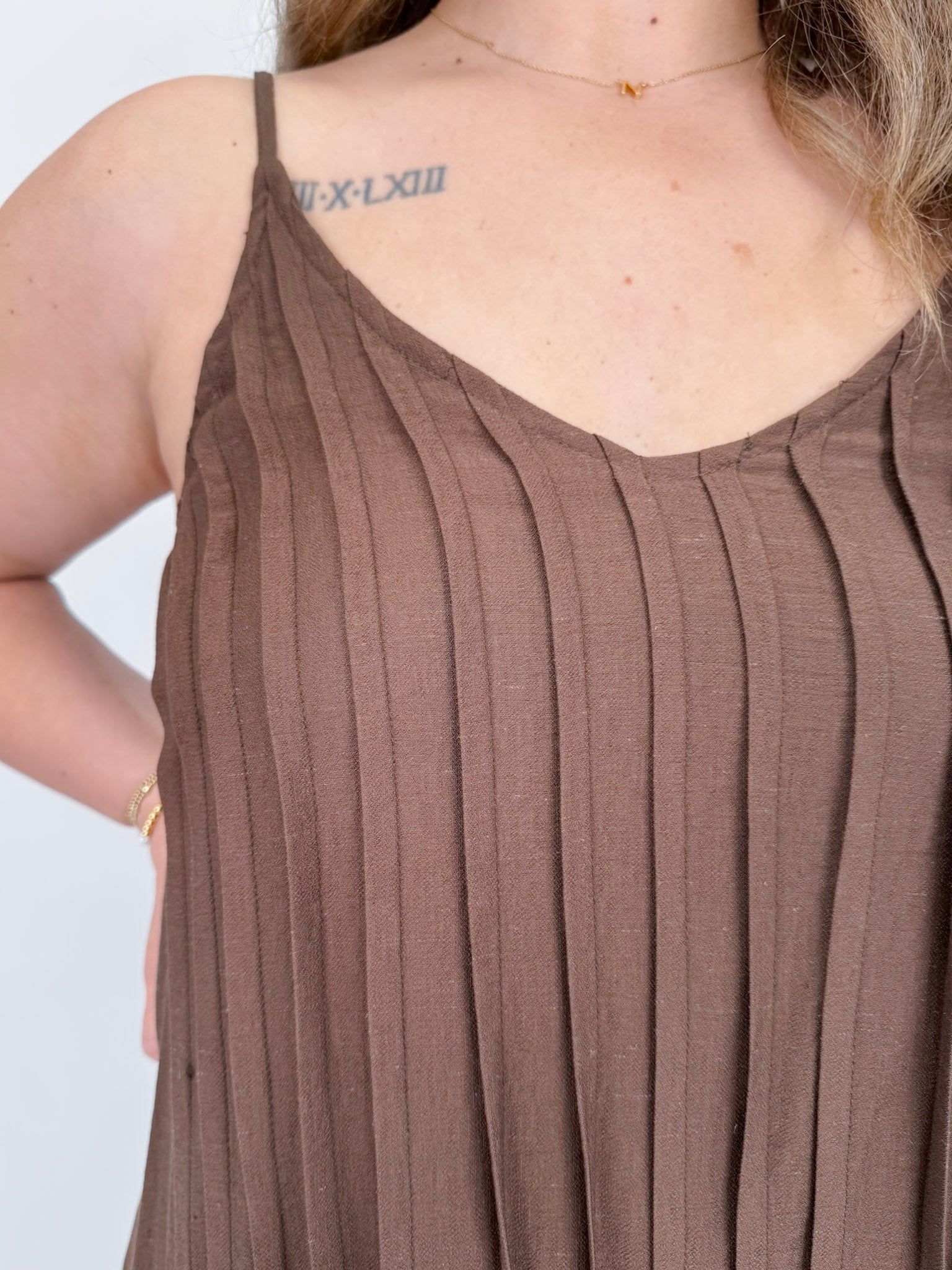 Elevated Summer Pleated Maxi Dress - PAPER DOLL