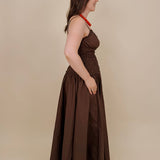 Sadie Smocked Midi Dress - PAPER DOLL