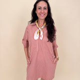 Regan Striped Mini Dress - PAPER DOLL