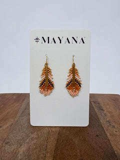 Gilded Feather Earrings - PAPER DOLL
