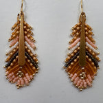 Gilded Feather Earrings - PAPER DOLL