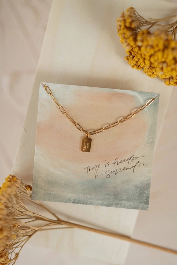 Mini Tag Dear Heart Necklace - PAPER DOLL