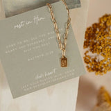 Mini Tag Dear Heart Necklace - PAPER DOLL
