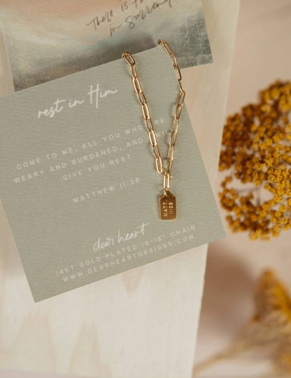 Mini Tag Dear Heart Necklace - PAPER DOLL