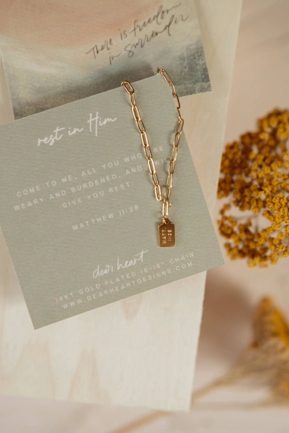 Mini Tag Dear Heart Necklace - PAPER DOLL