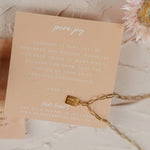Mini Tag Dear Heart Necklace - PAPER DOLL