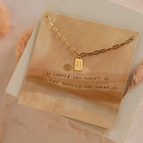 Mini Tag Dear Heart Necklace - PAPER DOLL