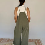 Olive Wide Leg Mineral Washed Jumper - PAPER DOLL