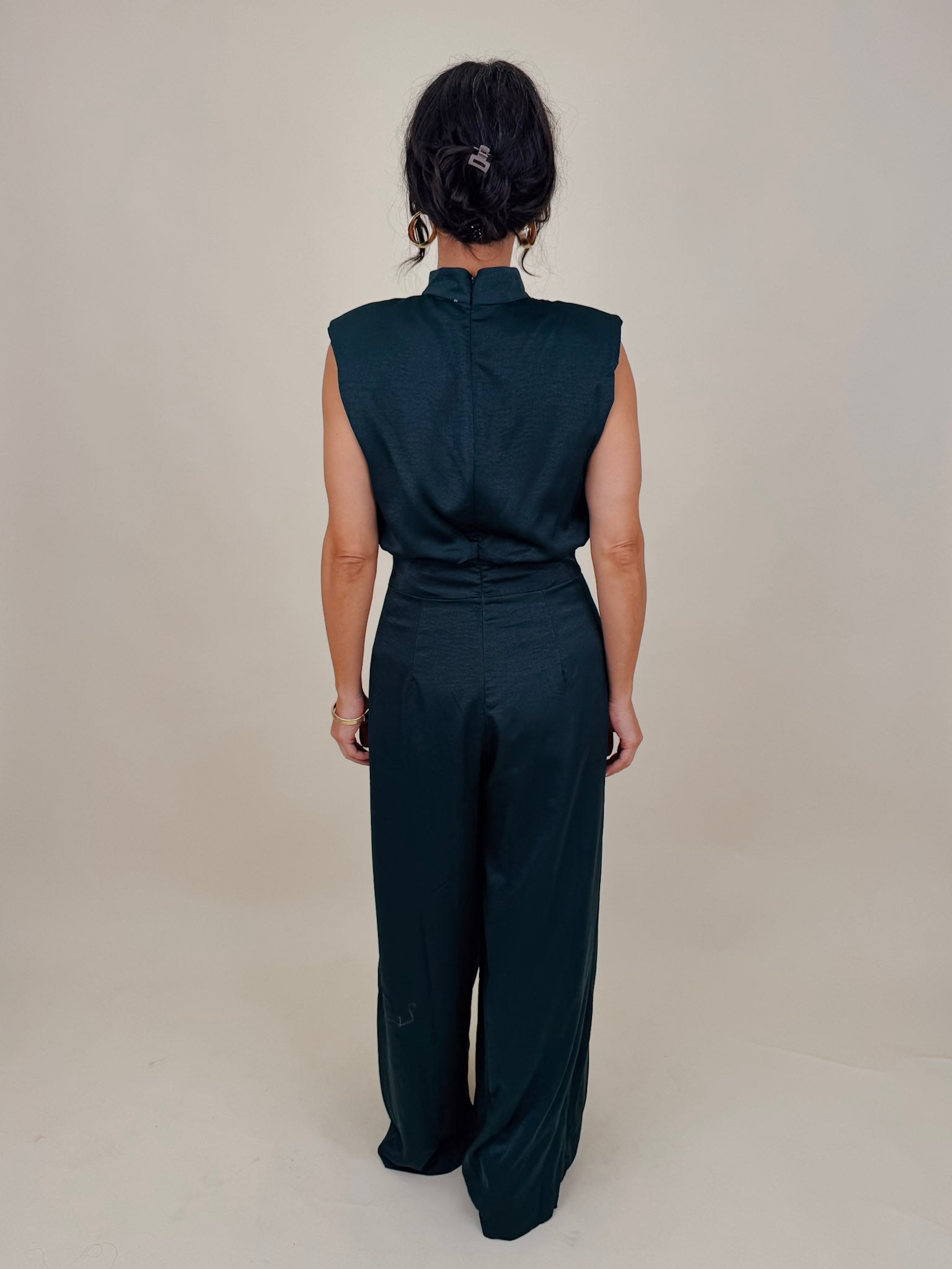 Ivy Mock Neck Jumpsuit - PAPER DOLL