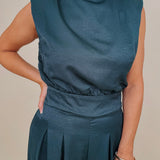 Ivy Mock Neck Jumpsuit - PAPER DOLL