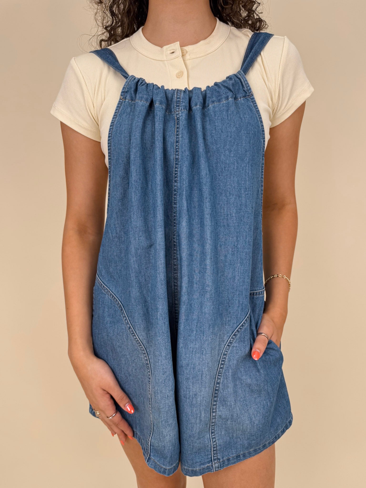 That Jesus Glow Overall Romper - PAPER DOLL