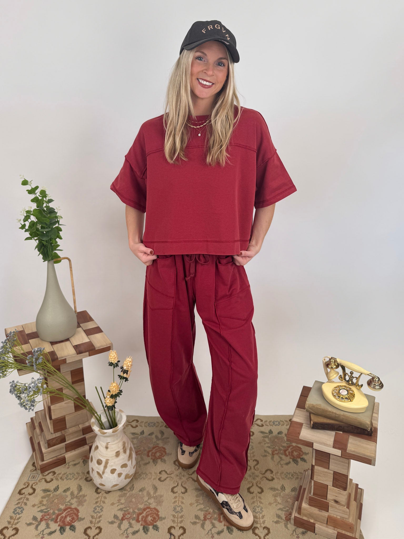 Layla Top and Barrel Pant Set - PAPER DOLL