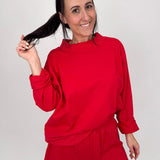 Amberly Oversize Sweatshirt & Short Set - PAPER DOLL