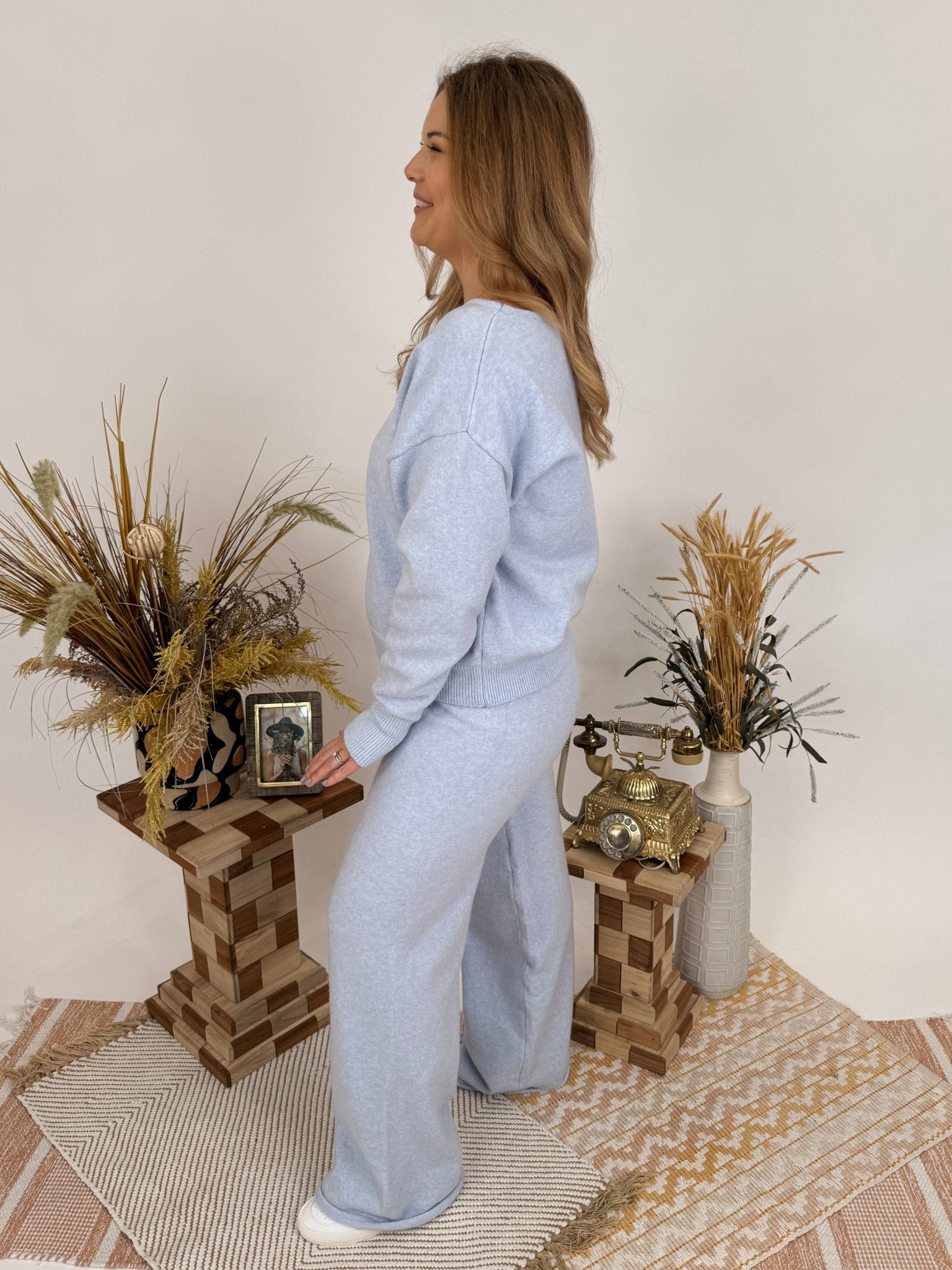 Never Settle Sweater Top & Pant Set - PAPER DOLL